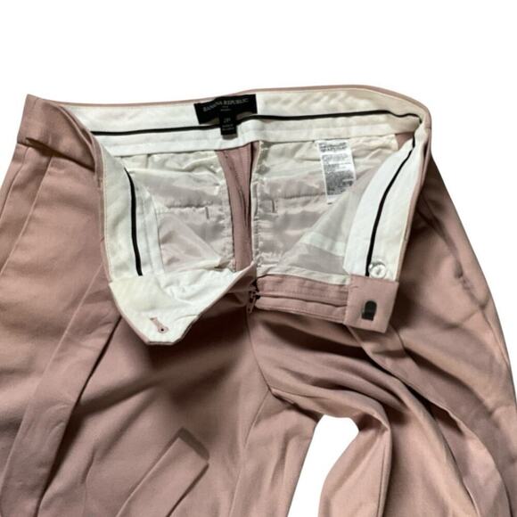 Banana Republic Avery Pants Womens Blush Size 2P Faux Bow Belt Soft Pockets - Picture 7 of 9